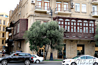 Baku Altbauten am Rand der Altstadt