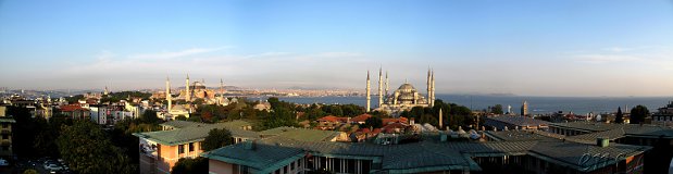 Istanbul-Rundsicht vom Hotel-Balkon 