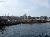  Galata-Brücke : Blick zur Yeni Cami Moschee 