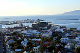  Blick von der Hallgrimskirkja Reykjavik Richtung Harpa 