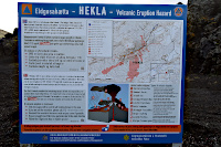 Hekla - Hinweistafel