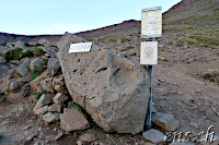 Der bekannte Steinn auf dem Weg beim Mt. Esja :)