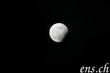  Partielle Mondfinsternis vom 31. Dezember 2009 <br /> Maximum = 8% bedeckt, 20:22 Uhr 