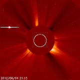  Aufnahme des Sonnenteleskops SOHO 