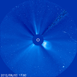  Aufnahme des Sonnenteleskops SOHO 