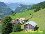  Der Landeplatz oberhalb der Seilbahn in Fanas 