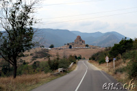 Anfahrt zum Kloster Dschwari (Jvari)