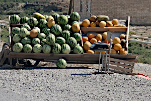 Melonen Stand