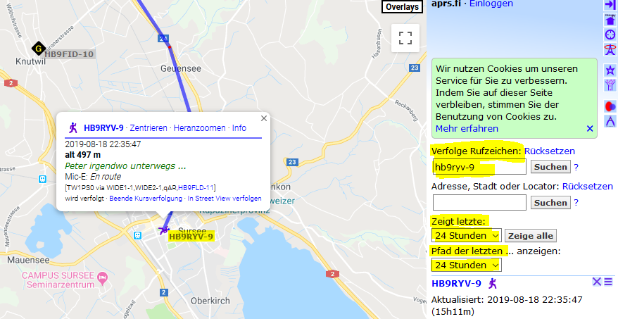 HB9RYV-9 APRS