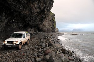  Offroad Strecke dem Fjord entlang 