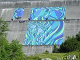 Melisande auf der Grimsel-Staumauer