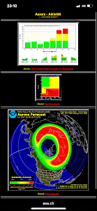 Aurora Aktivität : Donnerstag, 23:10 Uhr