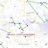 Komet C/2011 L4 PanSTARRS : Position am 14. April 2013