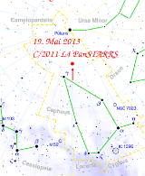 Komet C/2011 L4 PanSTARRS : Position am 19. Mai 2013