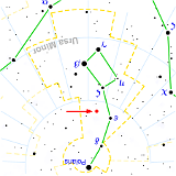 Komet C/2011 L4 PanSTARRS : Position am 6. Junii 2013