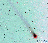 Komet C/2013 R1 Lovejoy<br />04:47 Uhr<br />200mm, f2.8, ISO 1600, 62 Sek.<br />" enhanced & inverse crop "