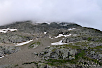 ... the summit in clouds