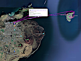 Speedboat to Bjarnarey : APRS HB9RYV-5