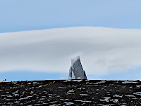 Die berühmte Schneekappe des Cerro Torre in einer Föhnwolke (Lenticularis) :)