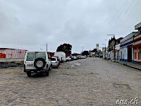 Anstehen für die Fähre von Rio Grande nach Sao Jose do Norte